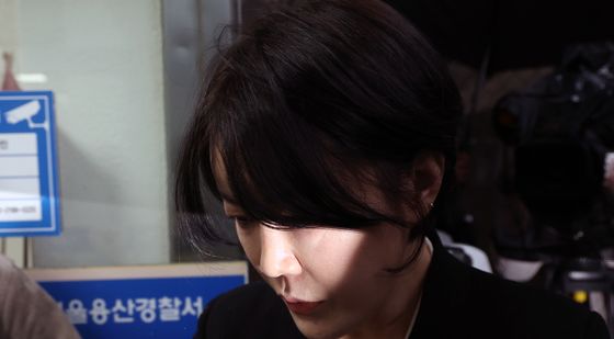 '음주운전' 문다혜…용산경찰서 출석