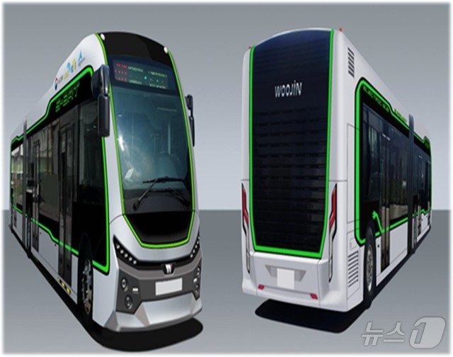 본문 이미지 - 제주에 도입되는 양문형 저상버스.(제주도 제공)