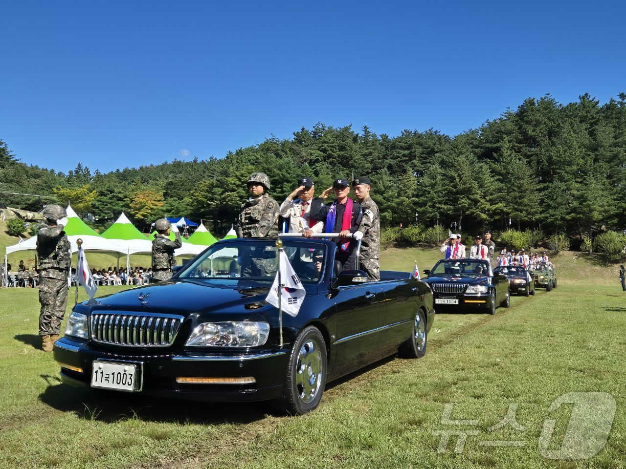 2일 육군 3군단 예하 102기갑여단 사령부에서 제74주년 38선 돌파 전승 기념행사가 열리고 있다.&#40;육군3군단 제공&#41; 2024.10.2/뉴스1 ⓒ News1 윤왕근 기자