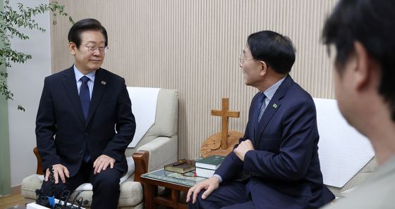 이재명 대표, 한국기독교교회협의회 방문