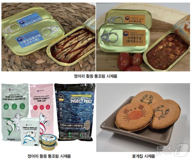 본문 이미지 - 국립수산과학원이 개발한 정어리 제품&#40;출처: 국립수산과학원&#41;