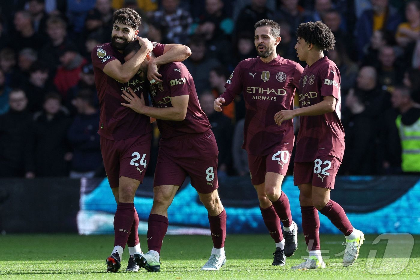 맨체스터 시티는 EPL 선두 리버풀을 승점 1차로 추격하고 있다. ⓒ AFP=뉴스1