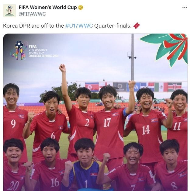 북한, U17 여자 월드컵서 케냐 3-0 완파…8강 진출 확정