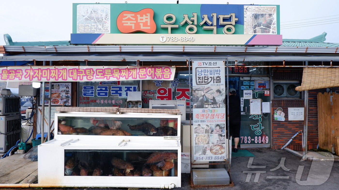 본문 이미지 -  죽변항의 꼼치국으로 유명한 우성식당ⓒ News1 윤슬빈 기자