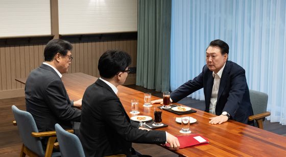 윤석열 대통령, 한동훈 대표와 면담