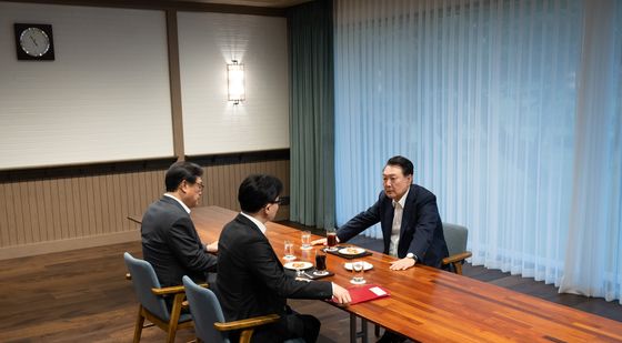 윤석열 대통령, 한동훈 대표와 면담