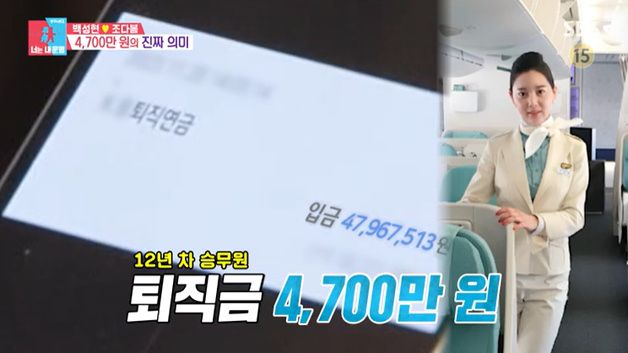 '백성현♥' 조다봄, 승무원 퇴직금 건넸다…"4700만원" 깜짝