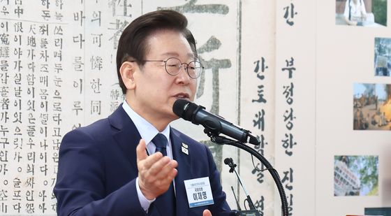 간토대학살 특별법 국회 통과 약속하는 이재명 대표