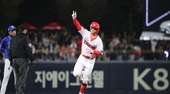 김도영 '한국시리지서 홈런포 폭발'