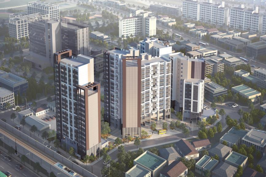 본문 이미지 - 도봉동 모아주택 조감도(서울시 제공).