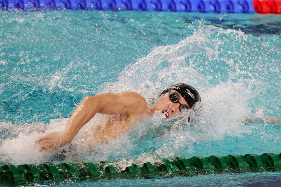 황선우, 올해 레이스 마감…경영 월드컵 자유형 200m 4위