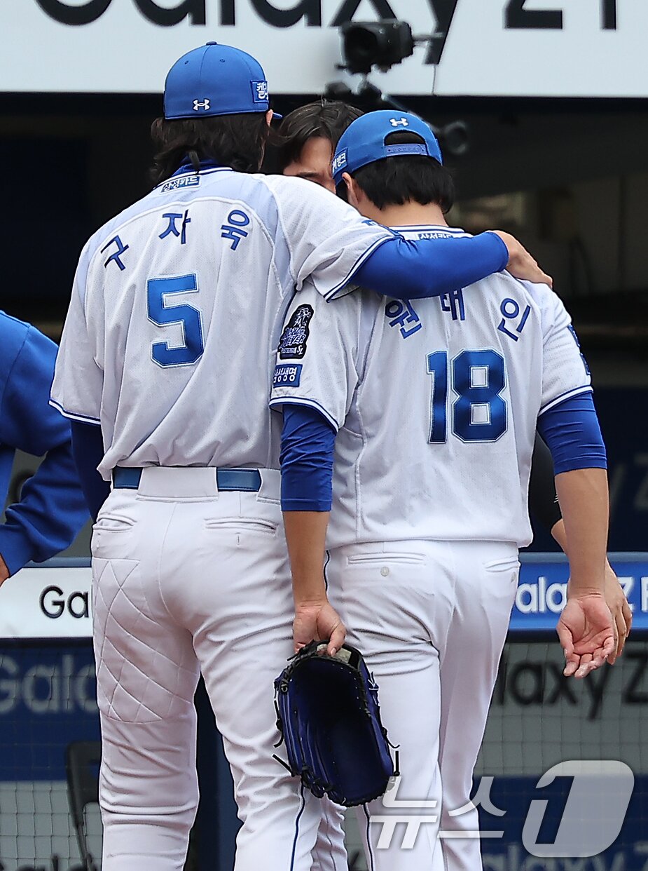 본문 이미지 - 삼성 라이온즈 구자욱과 원태인. /뉴스1 DB ⓒ News1 김진환 기자