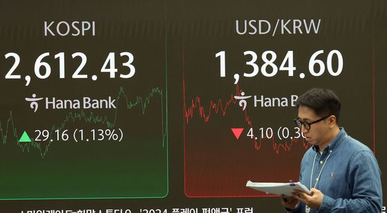 코스피는 오르고 원·달러 환율은 내리고