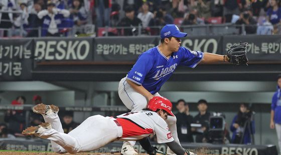 동점 만드는 박찬호의 허슬플레이