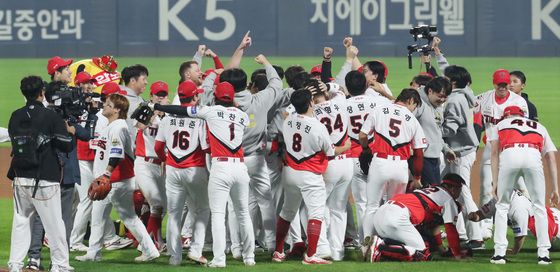 통합우승 차지한 기아 타이거즈