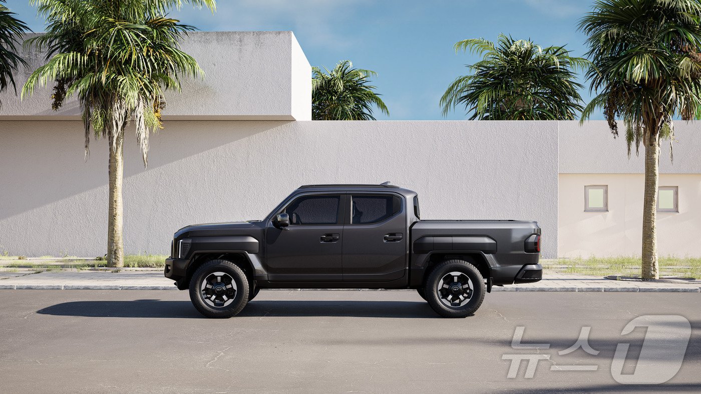 본문 이미지 -  기아 더 타스만의 측면 모습.(기아 제공)