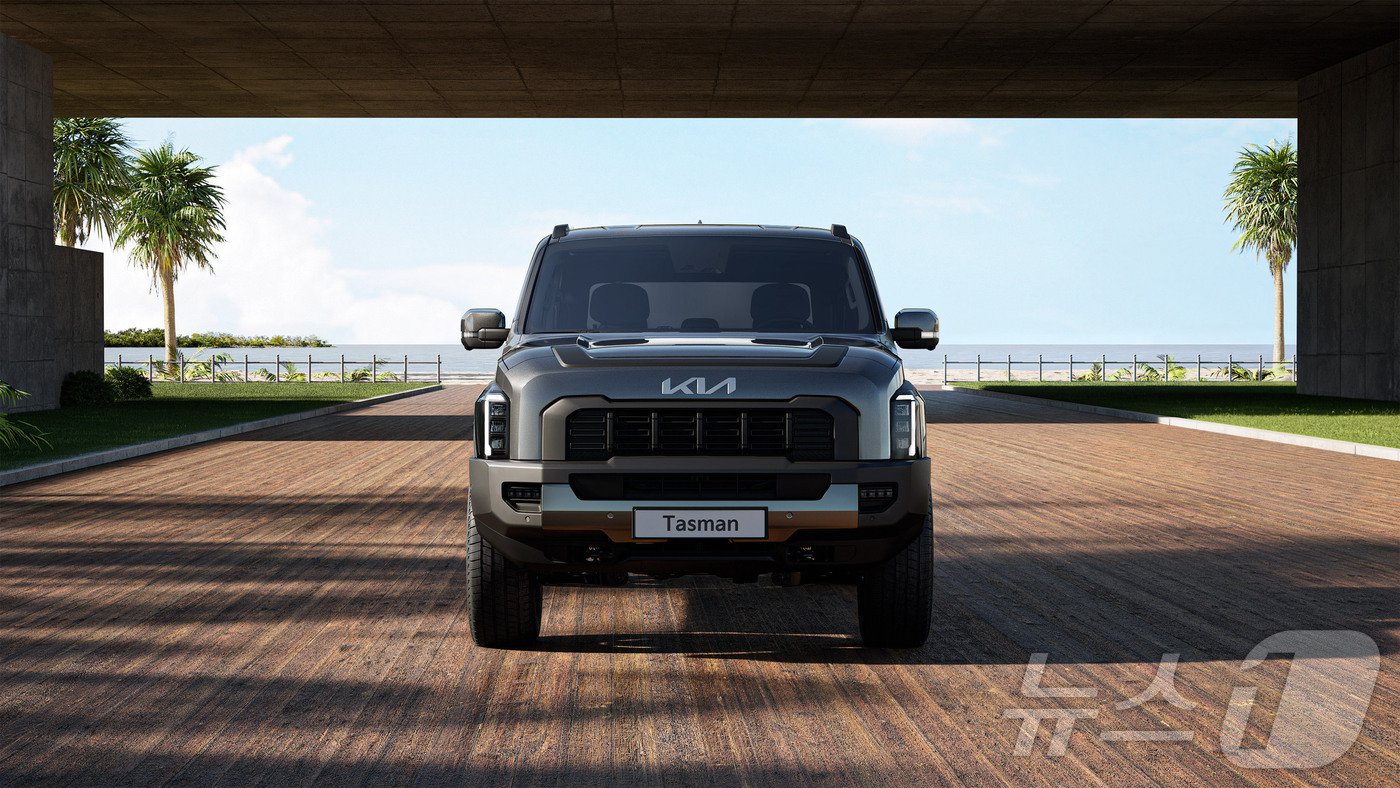 본문 이미지 -  기아 더 타스만 정면 모습.(기아 제공)