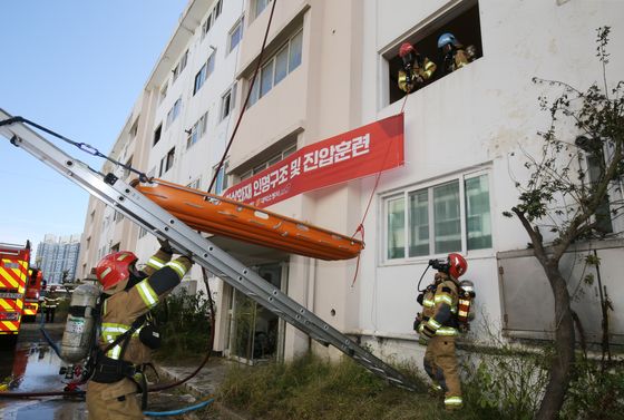 대전소방본부, 대덕구·동구서 화재 상황 대비 훈련