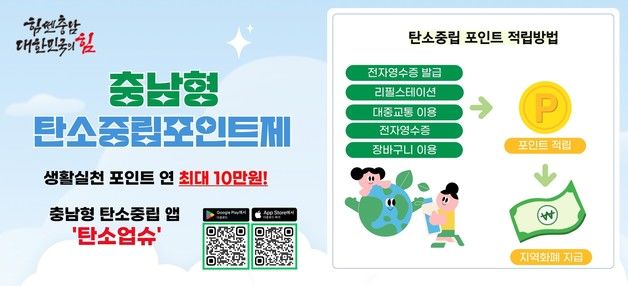 계룡시, 기후위기 대응 '충남형 탄소중립포인트제' 시범 운영