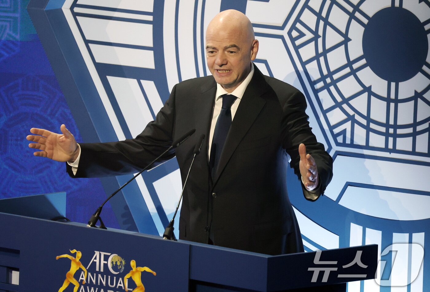 본문 이미지 - 잔니 인판티노 국제축구연맹&#40;FIFA&#41; 회장. 2024.10.29/뉴스1 ⓒ News1 이동해 기자