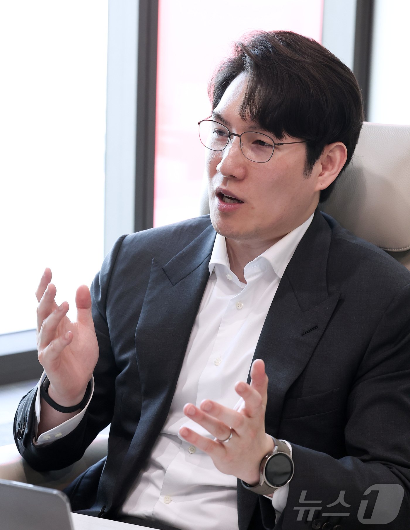 본문 이미지 - 권성택 티오더 대표가 30일 서울 영등포구 티오더 본사에서 뉴스1과 인터뷰를 갖고 있다. 2024.10.31/뉴스1 ⓒ News1 김성진 기자