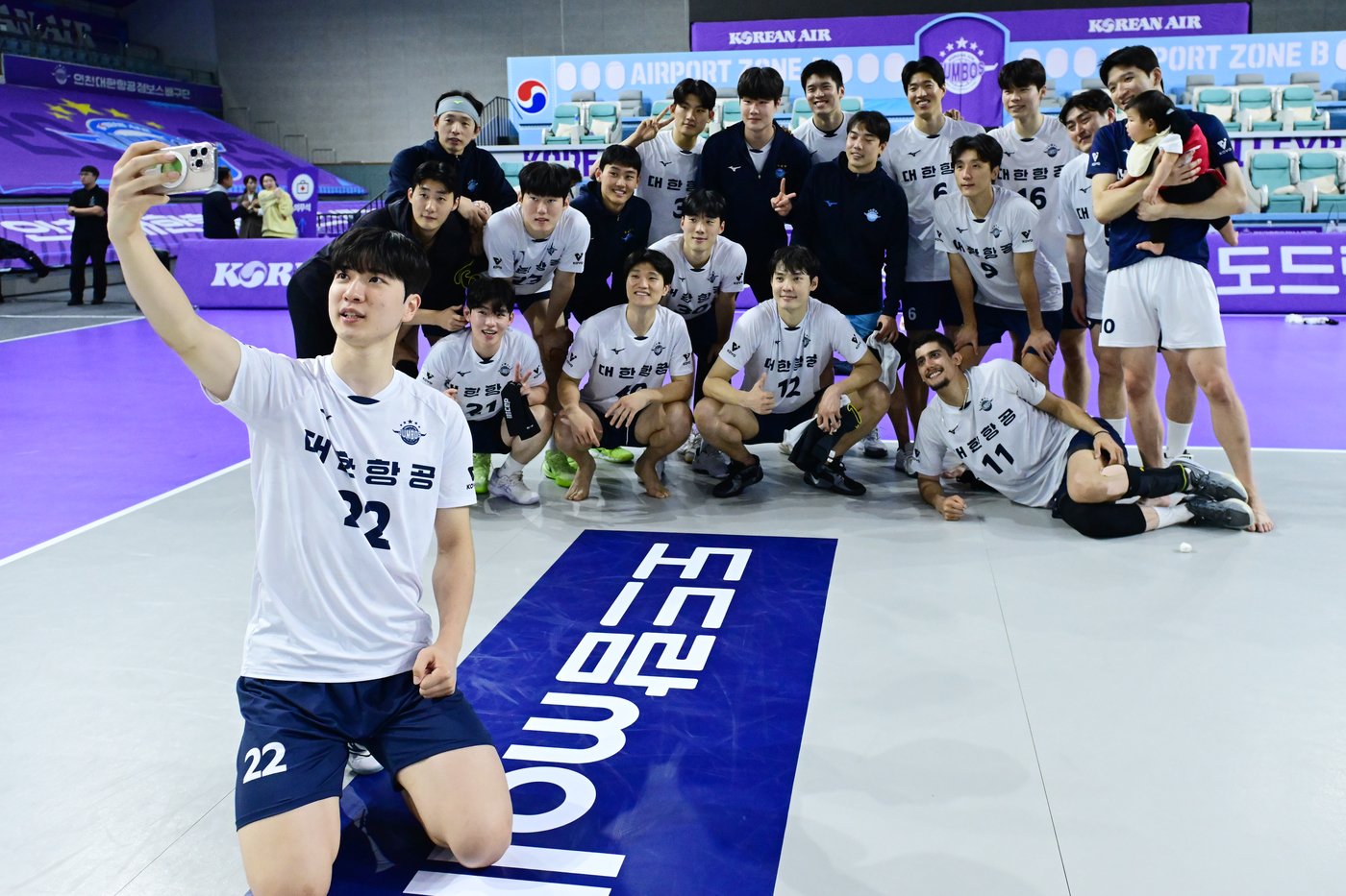 본문 이미지 - 대한항공 왼손 아포짓 스파이커 김준호 (한국배구연맹 제공)