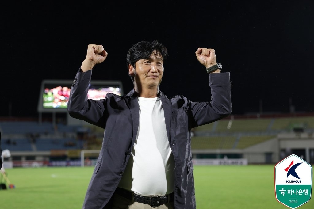 정정용 김천 상무 감독. &#40;한국프로축구연맹 제공&#41;