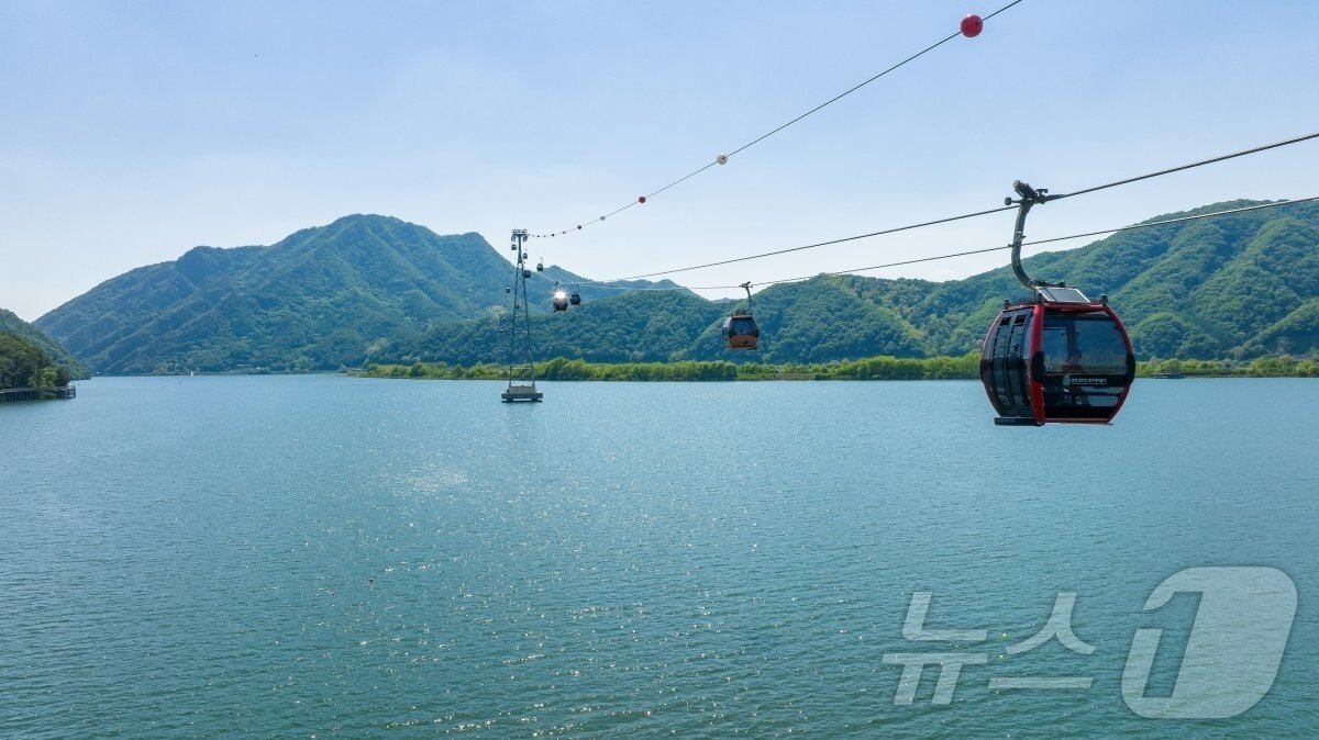 소노인터내셔널이 운영하는 춘천 삼악산 케이블카 전경.&#40;소노인터내셔널 제공&#41;