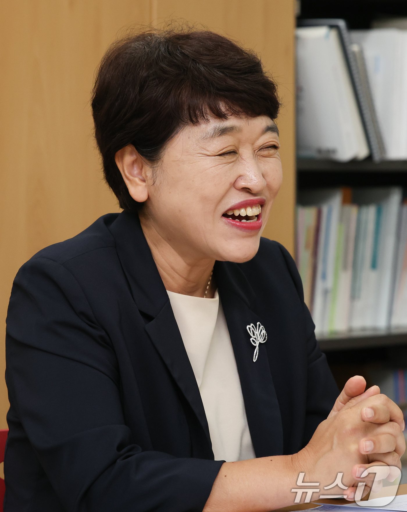 본문 이미지 - 배성희 한국 한부모 가족 복지시설 협회장이 4일 서울 종로구 정부서울청사에서 뉴스1과 인터뷰를 하고 있다. 2024.10.4/뉴스1 ⓒ News1 허경 기자