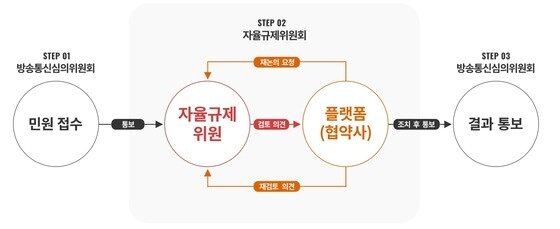 본문 이미지 - 웹툰 자율 규제 단계. (웹툰자율규제위원회 제공)