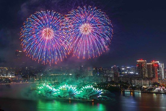 마포에서도 잘보인 불꽃축제…김승연 회장 주문 있었다