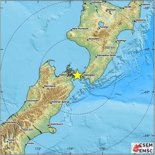 뉴질랜드 쿡 해협서 규모 5.4 지진 발생