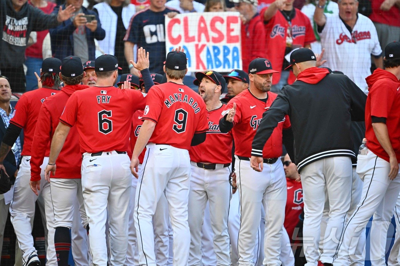 본문 이미지 - 클리블랜드가 ALDS 1차전에서 디트로이트를 제압했다.ⓒ AFP=뉴스1