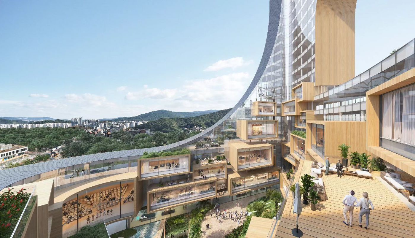 본문 이미지 - JYP 신사옥(유현준 교수 SNS)