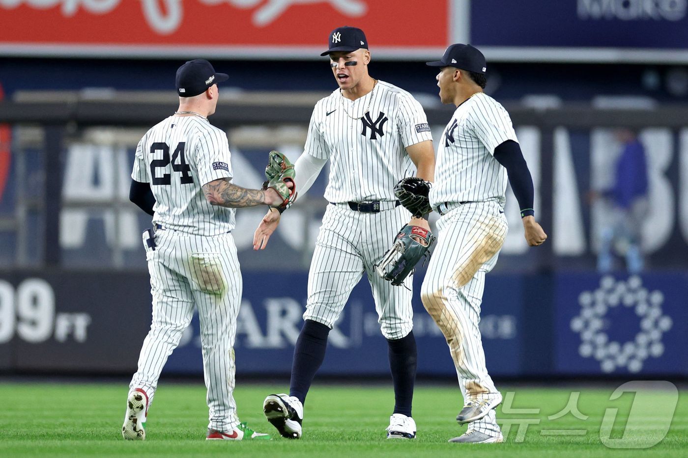 양키스가 캔자스시티를 6-5로 제압했다. ⓒ AFP=뉴스1