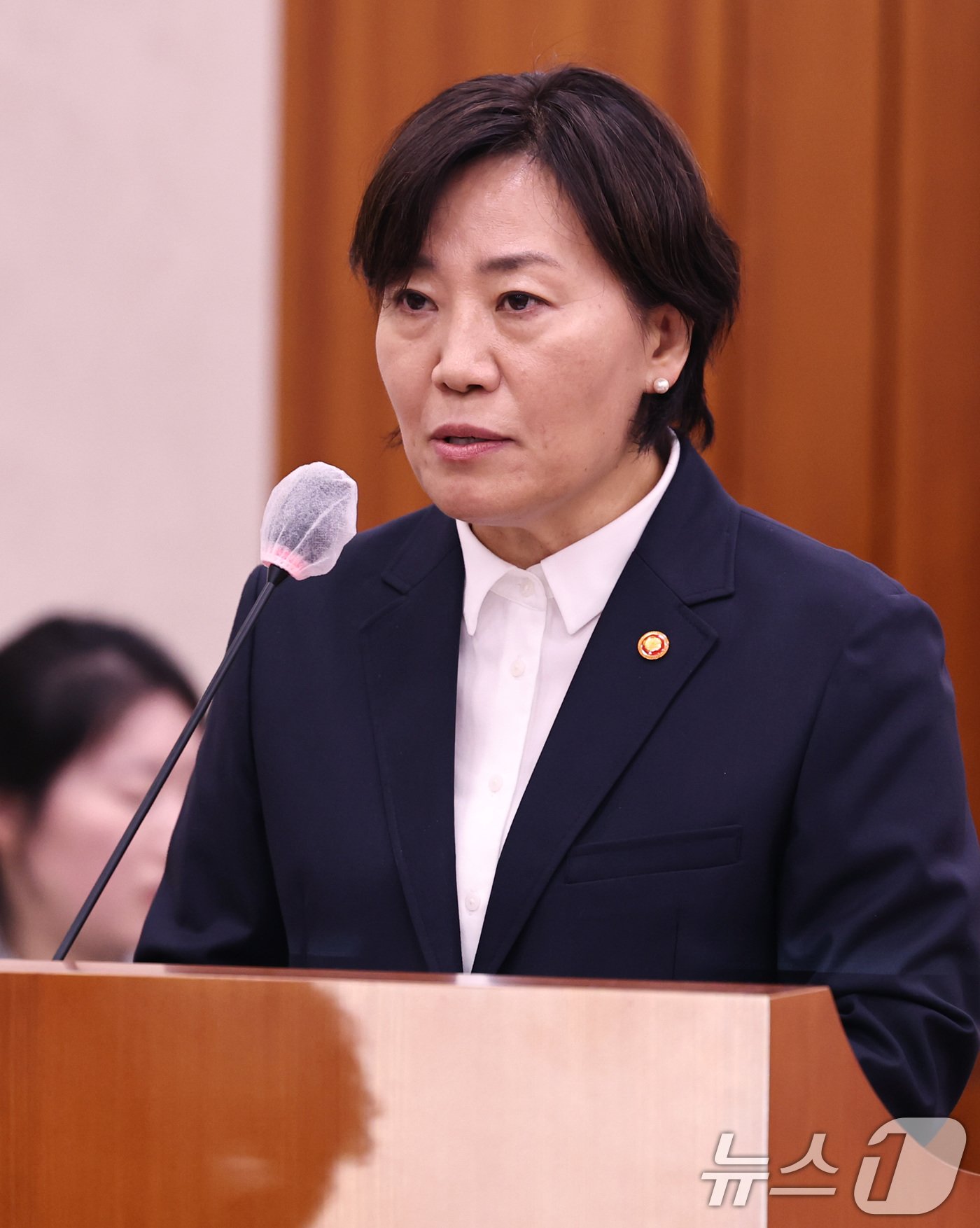 송미령 농림축산식품부 장관이 7일 오전 서울 여의도 국회에서 열린 농림축산식품해양수산위원회의 농림축산식품부에 대한 국정감사에 출석해 업무보고를 하고 있다. 2024.10.7/뉴스1 ⓒ News1 구윤성 기자