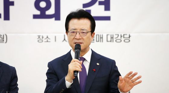 기자회견 갖는 오정현 한국교회 연합예배 공동대표