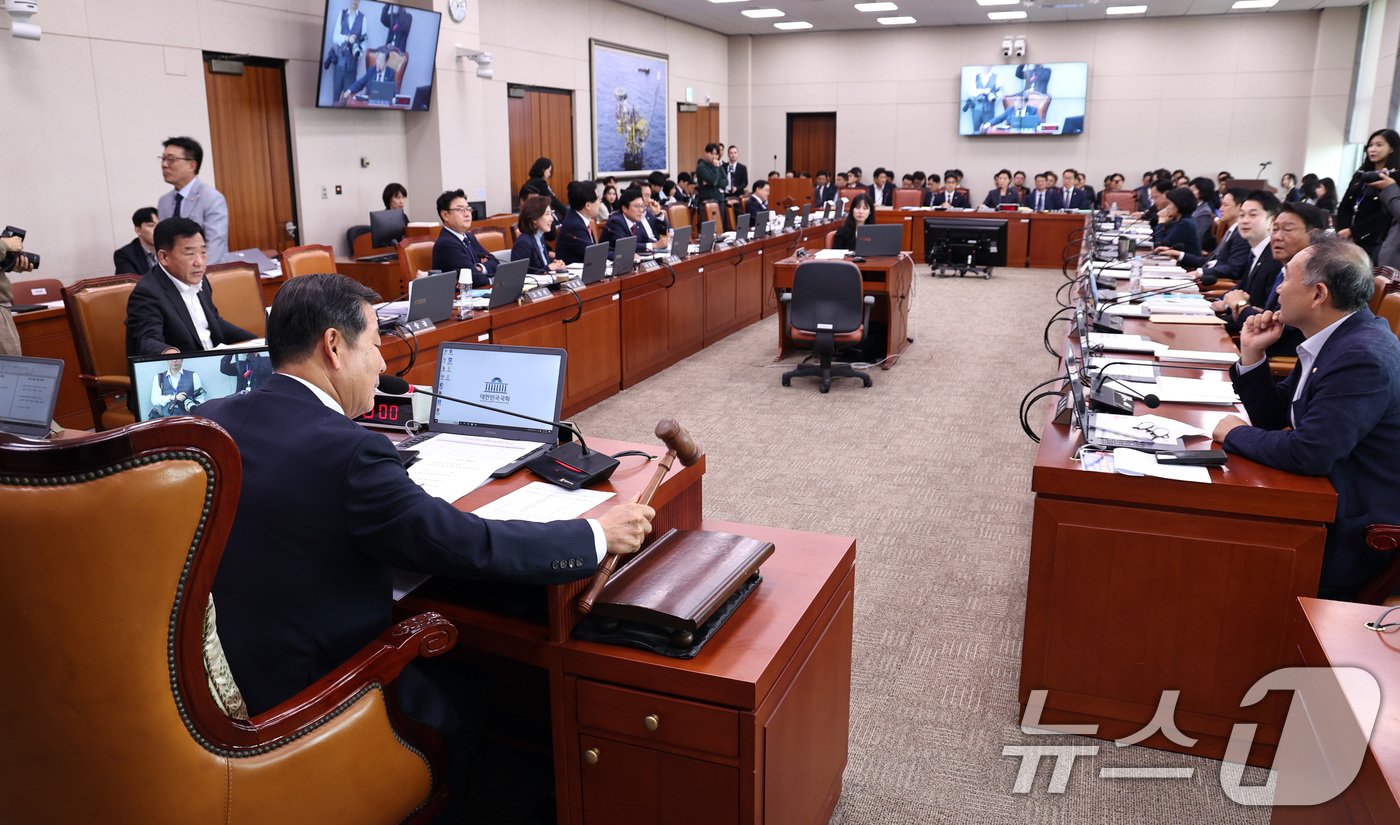 8일 오후 서울 여의도 국회에서 열린 국회 산업통상자원중소벤처기업위원회의 중소벤처기업부 등에 대한 국정감사 현장. 2024.10.8/뉴스1 ⓒ News1 구윤성 기자