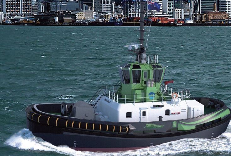 본문 이미지 - 다먼 조선소가 건조한 세계 최초 전기 추진 예인선&#40;사진출처: 다먼조선소 누리집&#41;