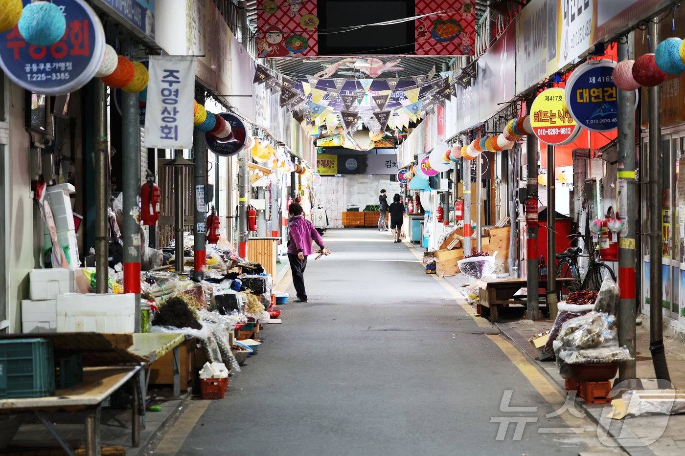 지난달 31일 광주 동구 대인시장의 한산한 풍경 /뉴스1 ⓒ News1 김태성 기자