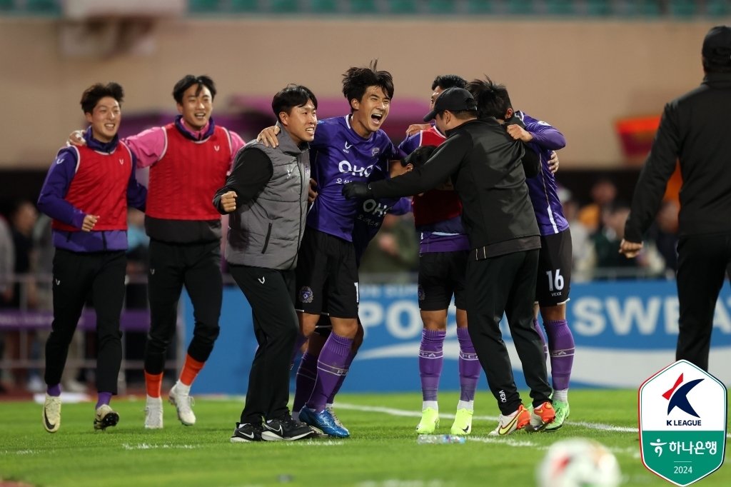 FC안양은 K리그1 자동 승격까지 승점 1만 남았다. &#40;한국프로축구연맹 제공&#41;