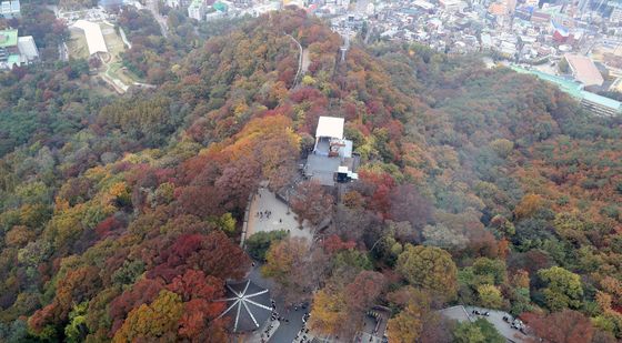 울긋불긋한 남산