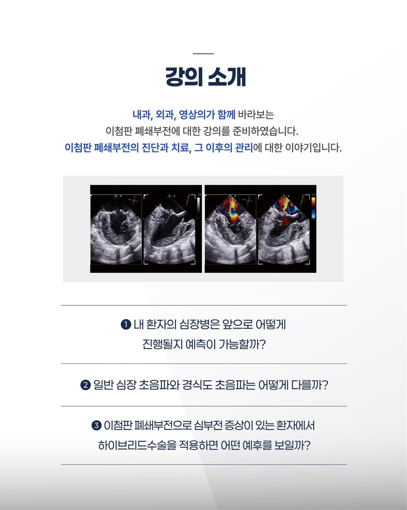 웨비나는 내과·외과·영상의가 함께 바라보는 이첨판폐쇄부전을 주제로 다룬다. &#40;동물병원 제공&#41; ⓒ 뉴스1