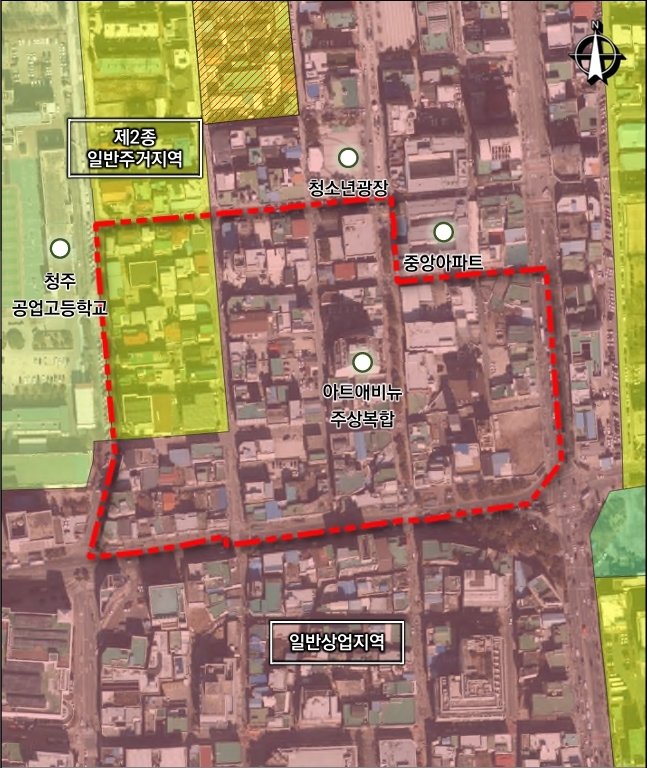 본문 이미지 - 청주시 소나무길 자율상권구역.