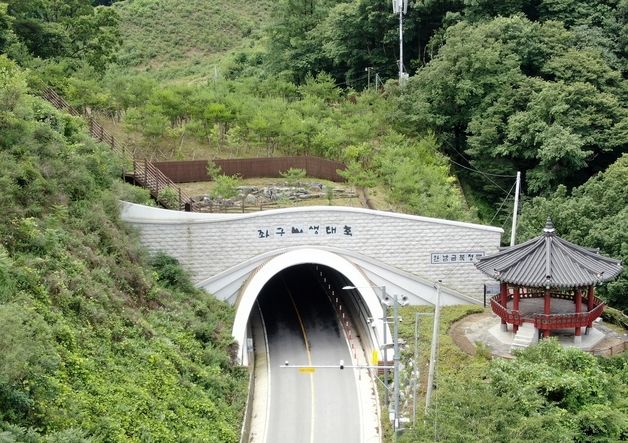 증평 좌구산 분젓치 생태터널 '산림생태복원 기술대전' 특별상