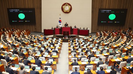 [속보] 대통령·가족 수사 상설특검 與 추천 배제…본회의 통과