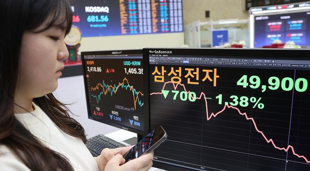 결국 '4만전자' 삼성전자 주가 하락