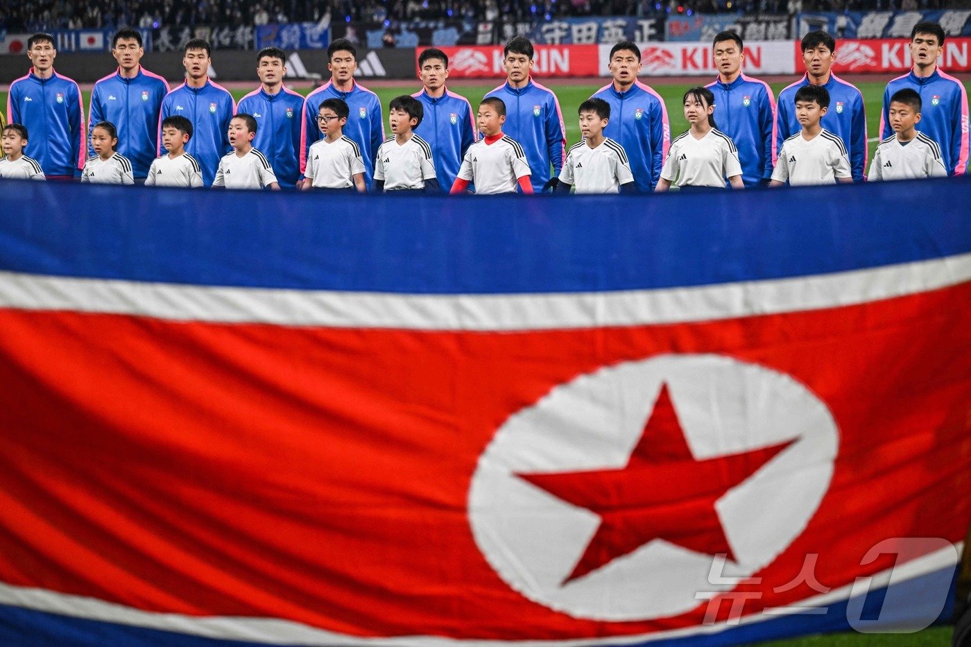 북한 축구대표팀.ⓒ AFP=뉴스1