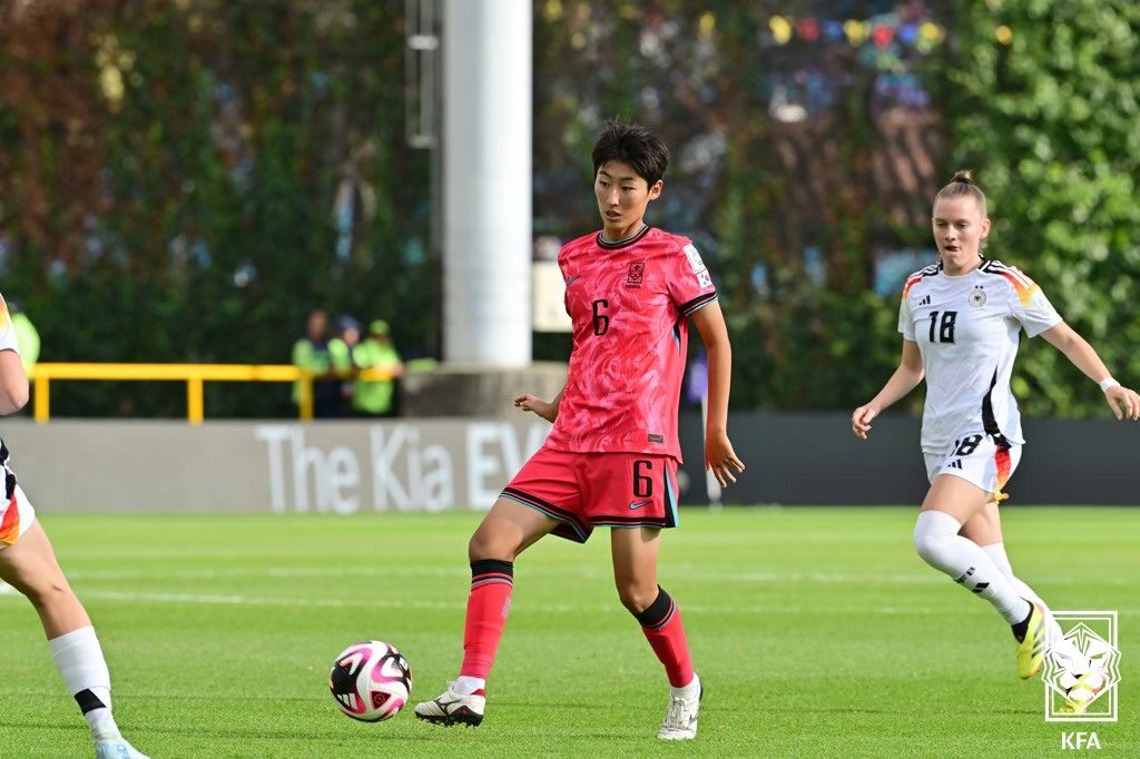 본문 이미지 - A대표팀에 처음 발탁된 김신지. &#40;대한축구협회 제공&#41;