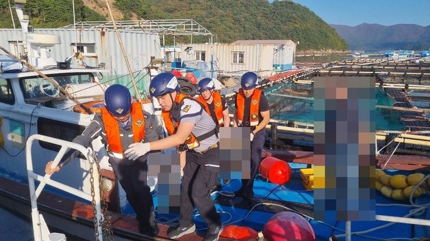 경남 통영 해상서 작업하던 선원 바다에 빠져 숨져